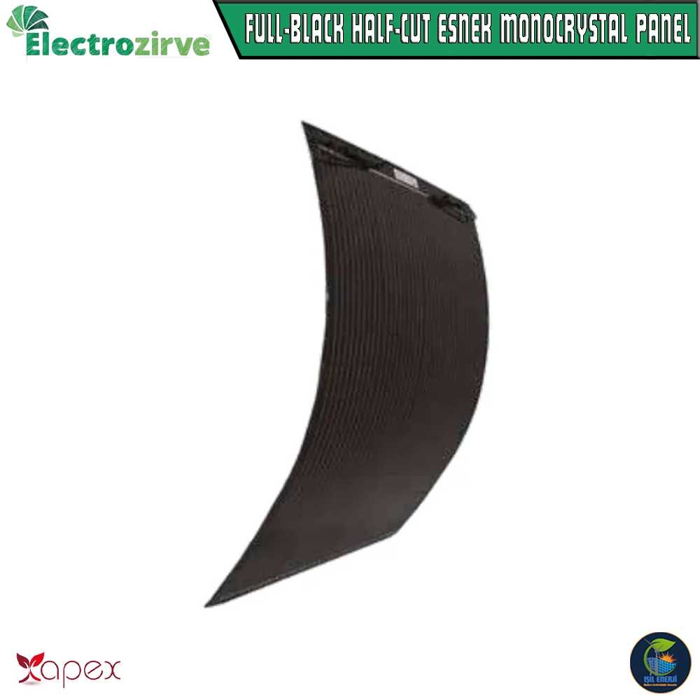 Electozirve Apex 205 Watt Monokristal Full-black Esnek Güneş Paneli