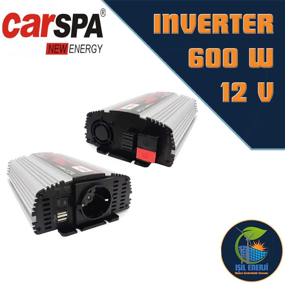 Carspa Modıfıye Sınus ınverter - 600 Watt 12 Volt - 600w 12v