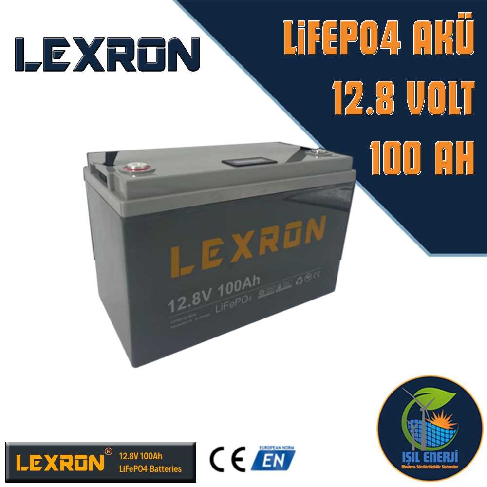 Lexron 12v 100 Ah Lifepo4 Akü - 12 Volt 100 Amper Lityum Fosffat Akü