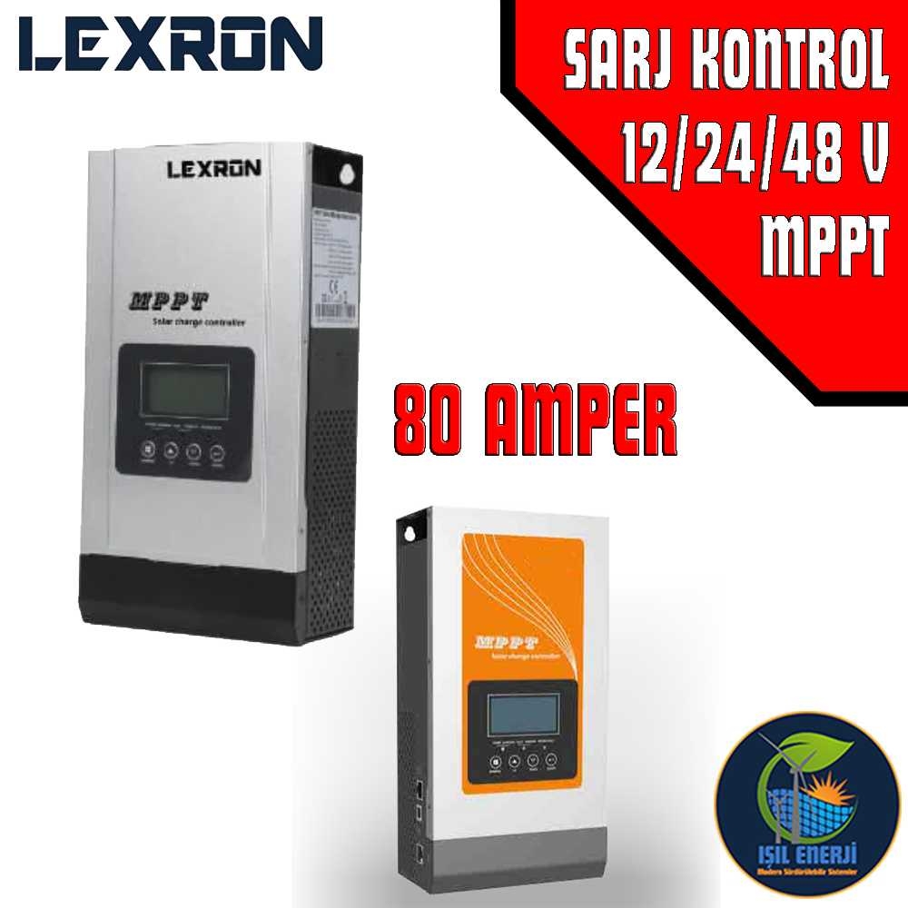 Lexron 80 Amper 12/24/48 Volt Mppt şarj Kontrol Cihazı
