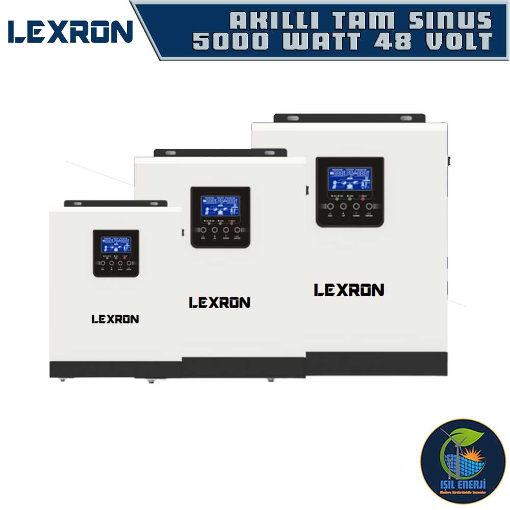 Lexron Akıllı Tam Sınus Mppt Yüksek Voltaj 6200 Watt 48 Volt - 6.2 Kw 48v