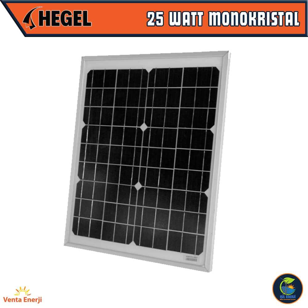 Venta Enerji - Hegel 25 Watt Monokristal Güneş Paneli