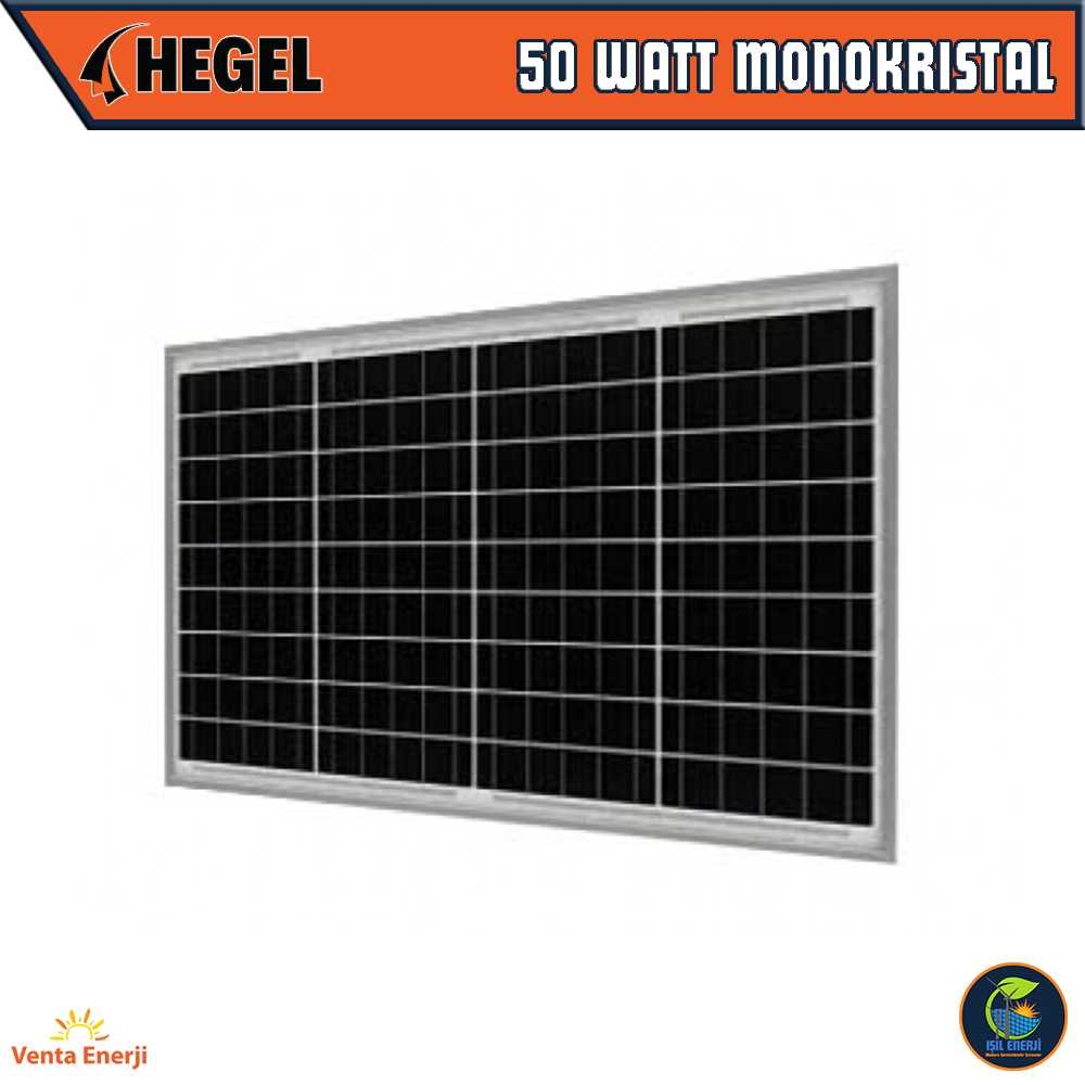 Venta Enerji - Hegel 50 Watt Monokristal Güneş Paneli