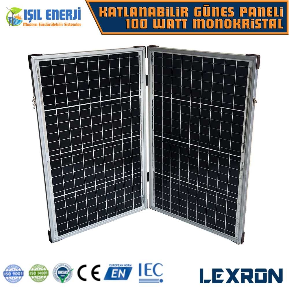 ışıl Enerji 100 Watt Monokristal Katlanabilir Güneş Paneli