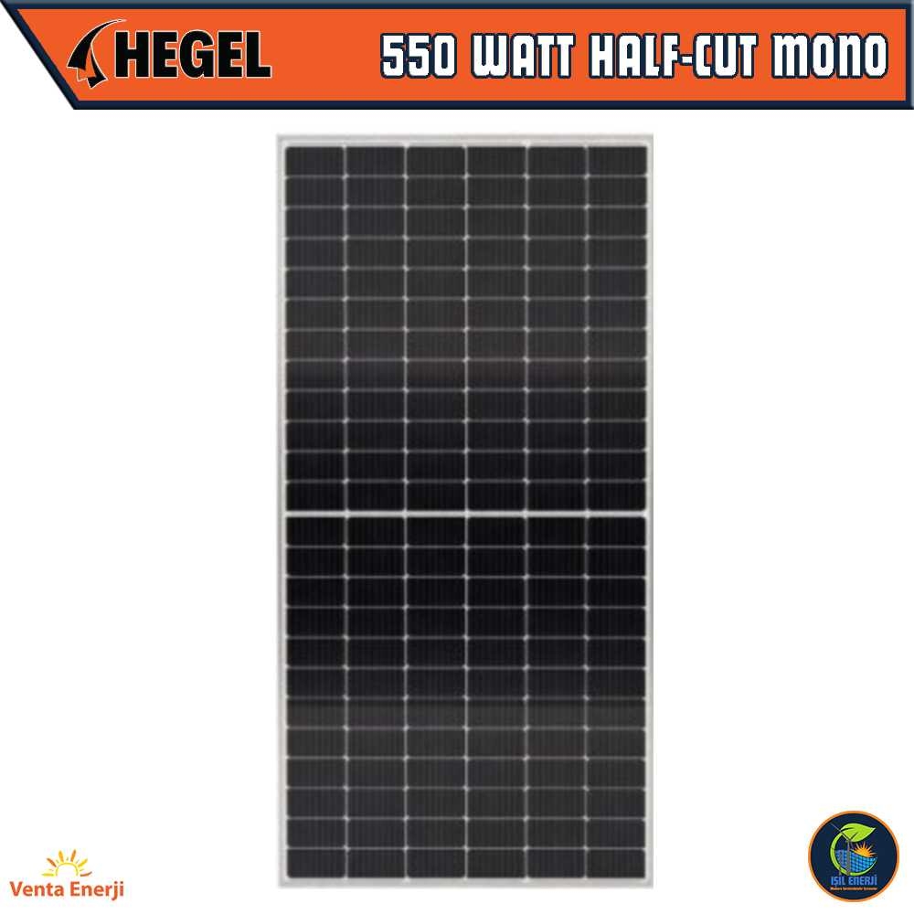 Venta Enerji - Hegel 550 Watt Half-cut Monokristal Güneş Paneli
