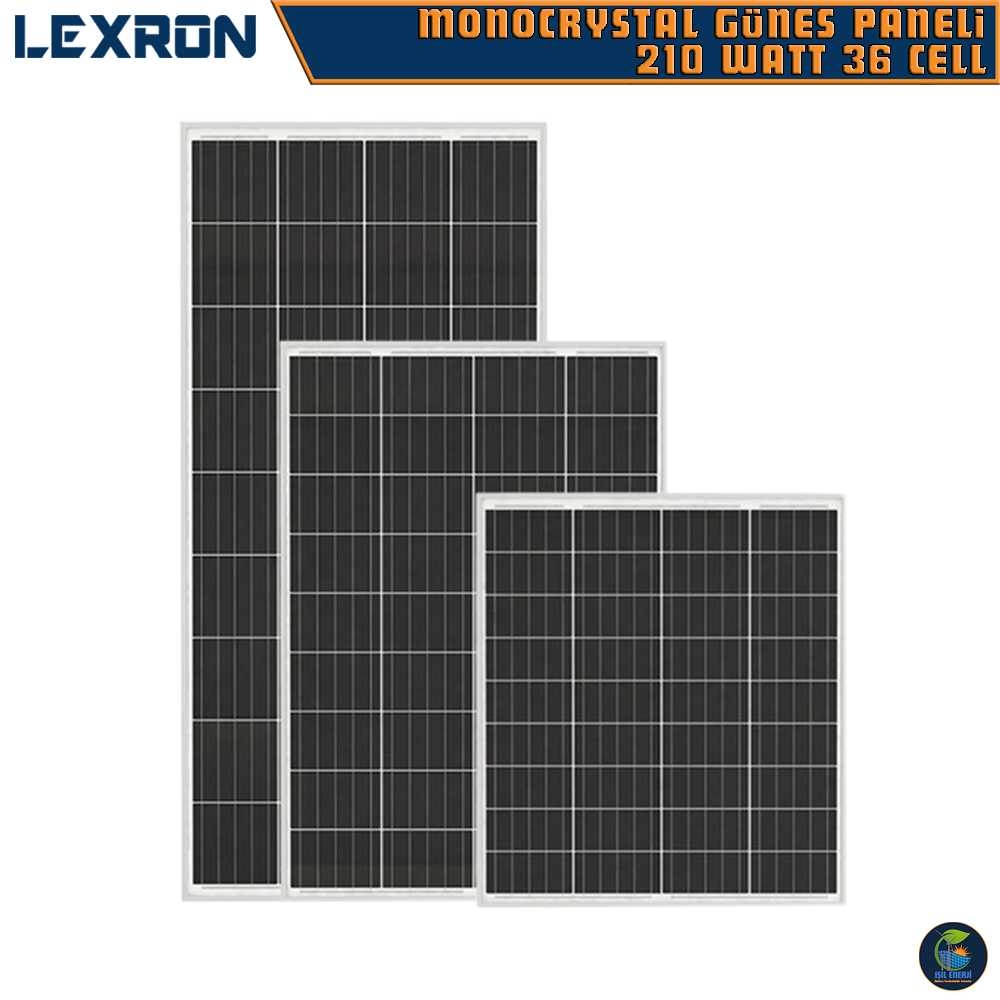 Lexron 210 Watt Monokristal Güneş Paneli