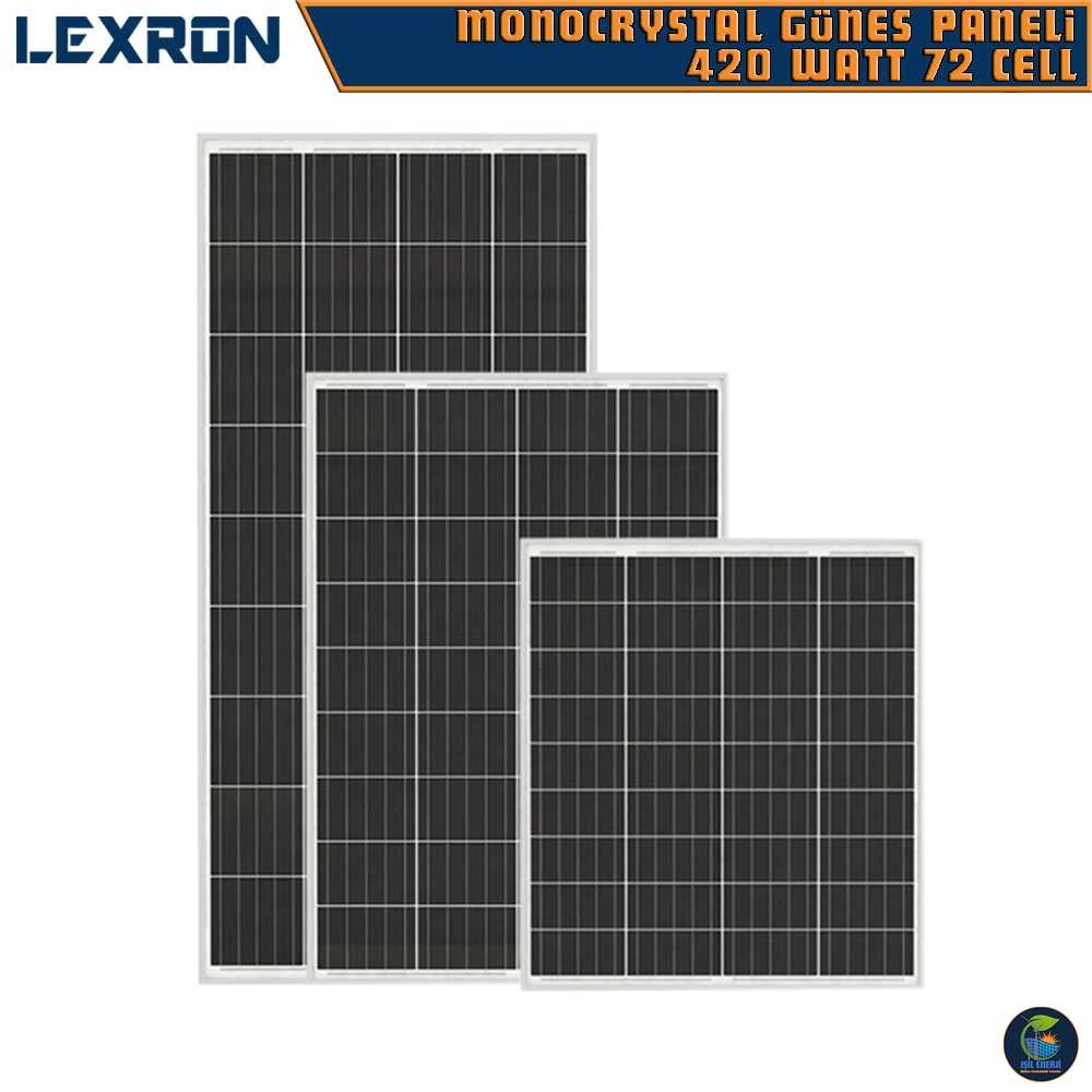 Lexron 420 Watt Monokristal Güneş Paneli