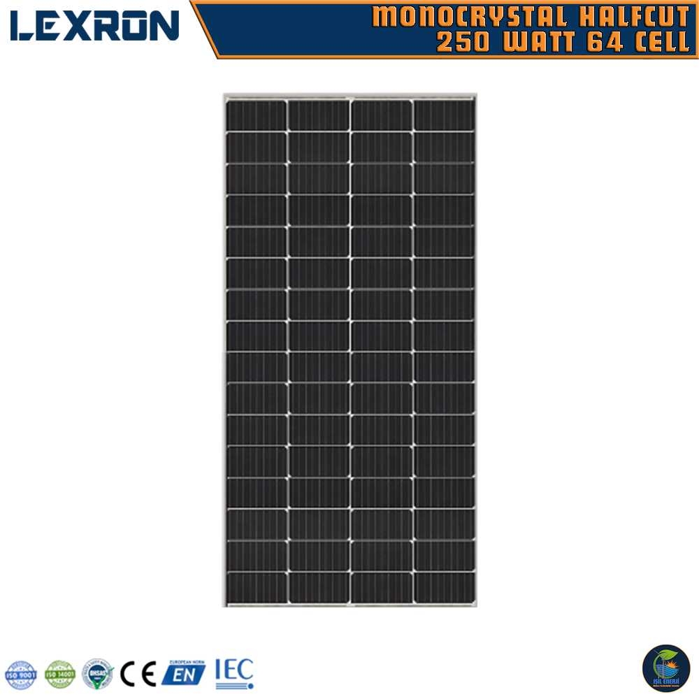 Lexron 250 Watt 64 Cell Half-cut Monokristal Güneş Paneli