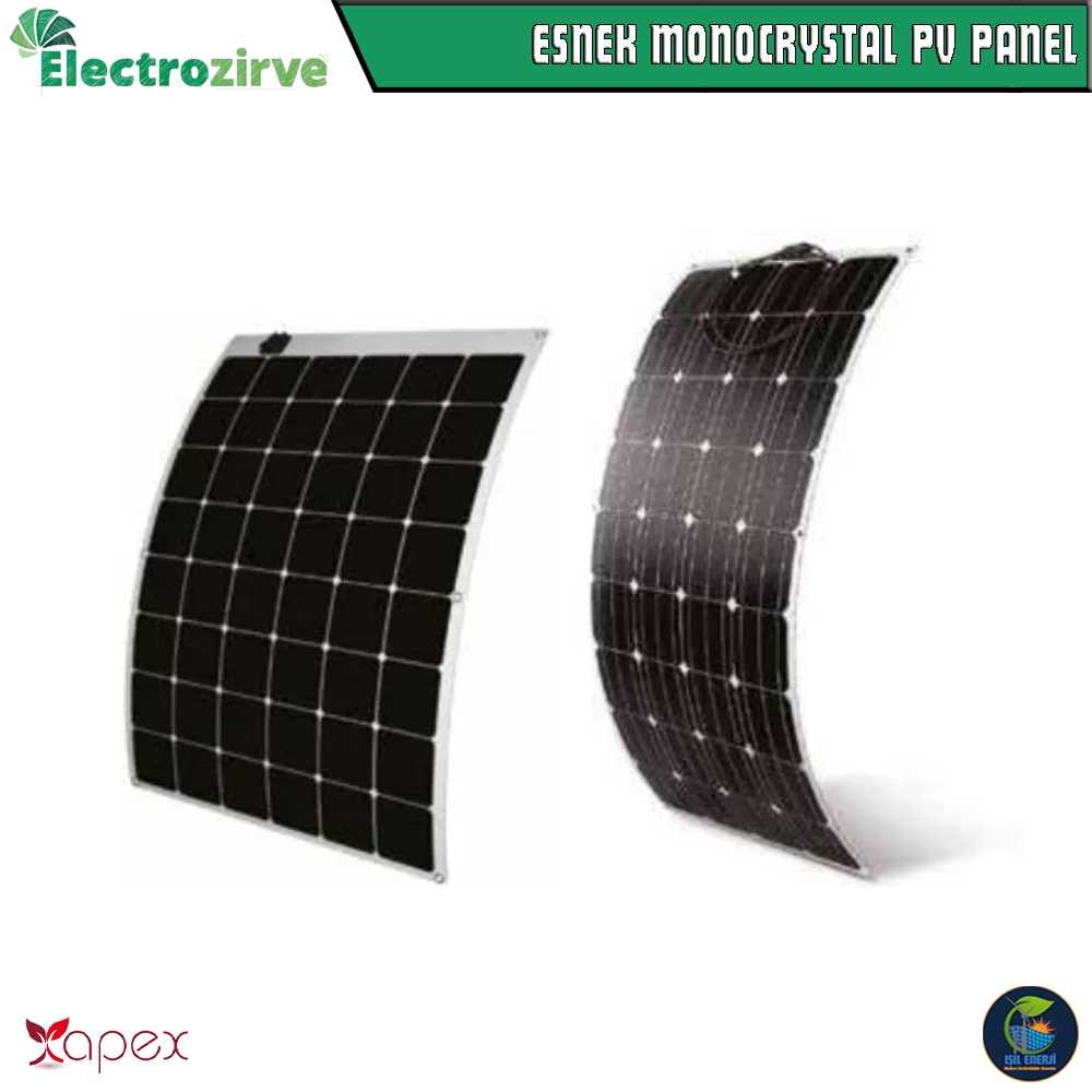 Electozirve Apex 100 Watt Monokristal Esnek Güneş Paneli