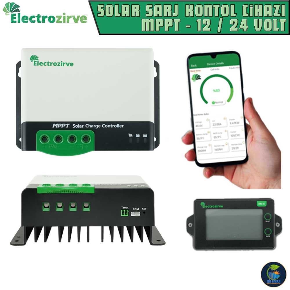 Electrozirve Mc-2450 50 Amper 12/24 Volt Mppt şarj Kontrol Cihazı (ekransız)