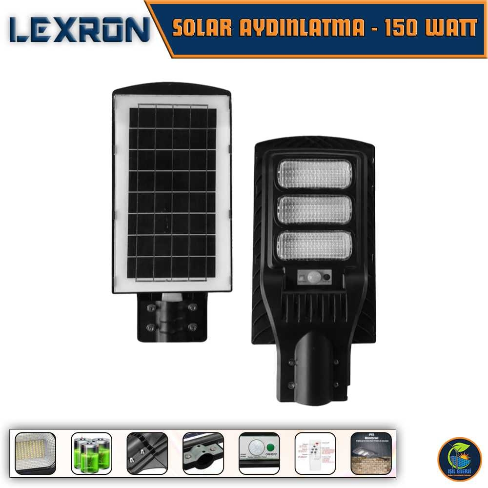 150 Watt Led Hazır Solar Aydınlatma - Solar Sokak Aydınlatması