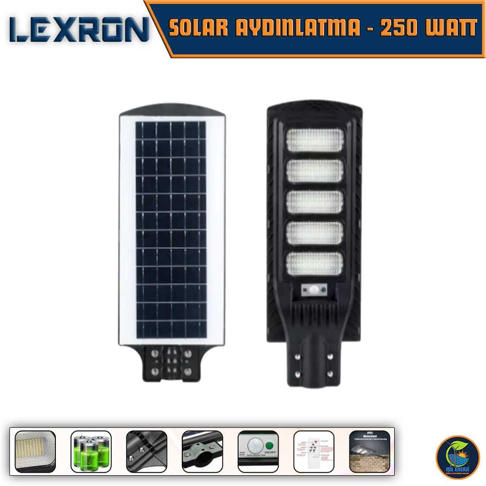 250 Watt Led Hazır Solar Aydınlatma - Solar Sokak Aydınlatması