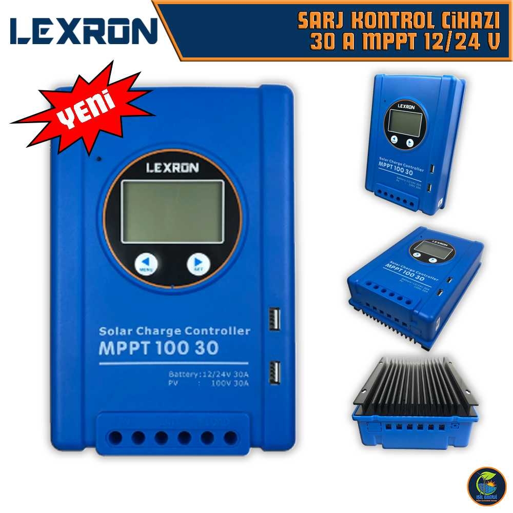 Lexron 30 Amper 12/24 Volt Mppt şarj Kontrol Cihazı