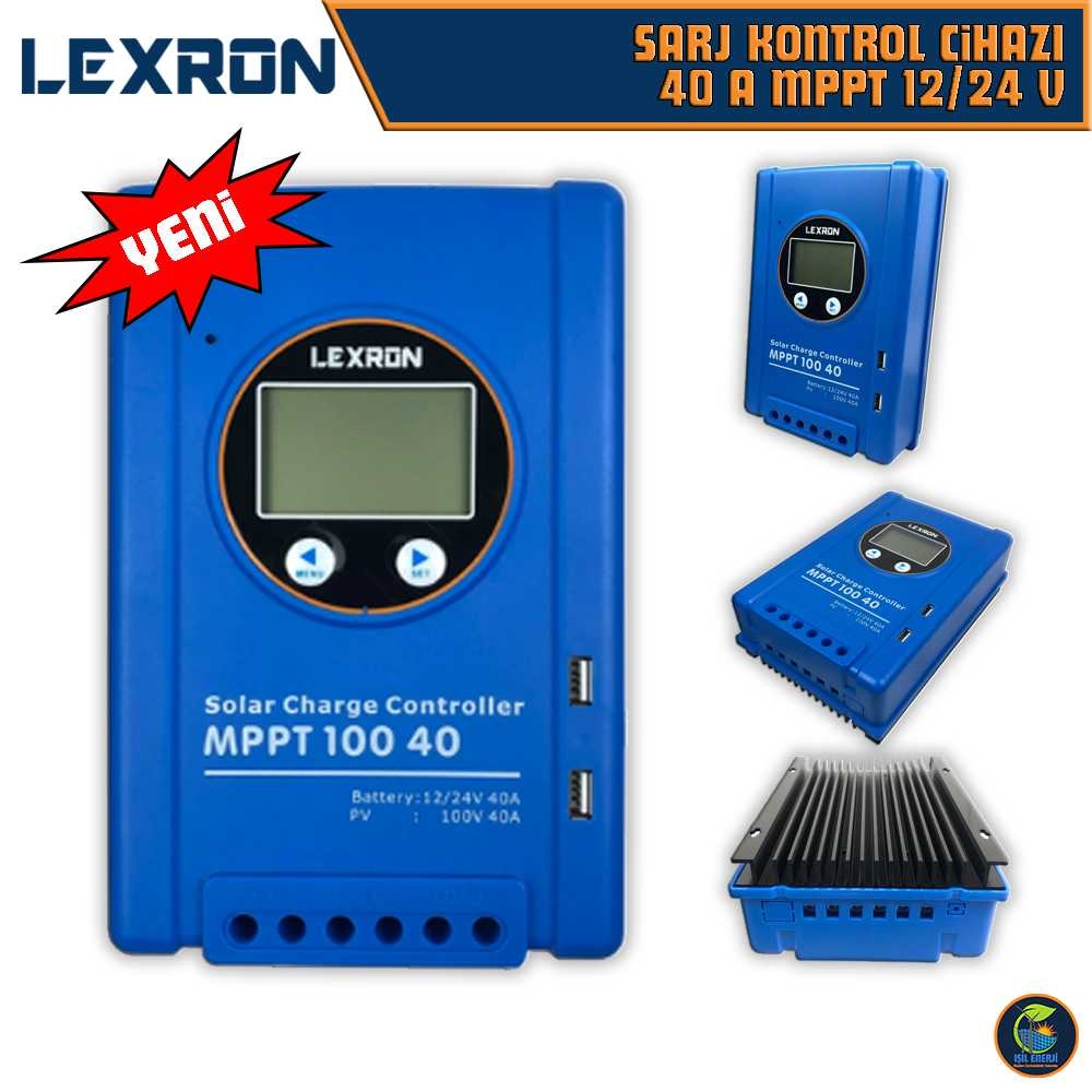 Lexron 40 Amper 12/24 Volt Mppt şarj Kontrol Cihazı
